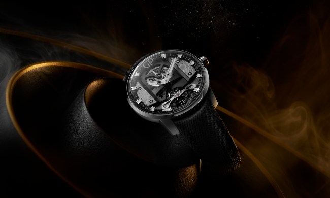 The Girard-Perregaux Free Bridge Meteorite front